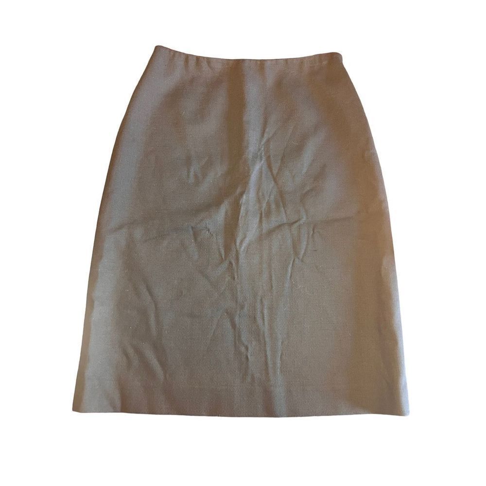 Vintage Michael Kor Bergdorf Goodman lana wool dark navy pencil skirt classic 2